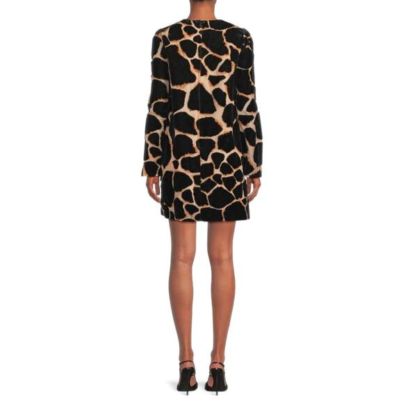 NWT DOLCE & GABBANA Runway Giraffe Print Mini Dress Brown IT 42 / M - Picture 6 of 10